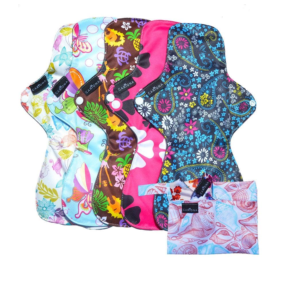Reusable Menstrual Pad - Overnight - Cariona