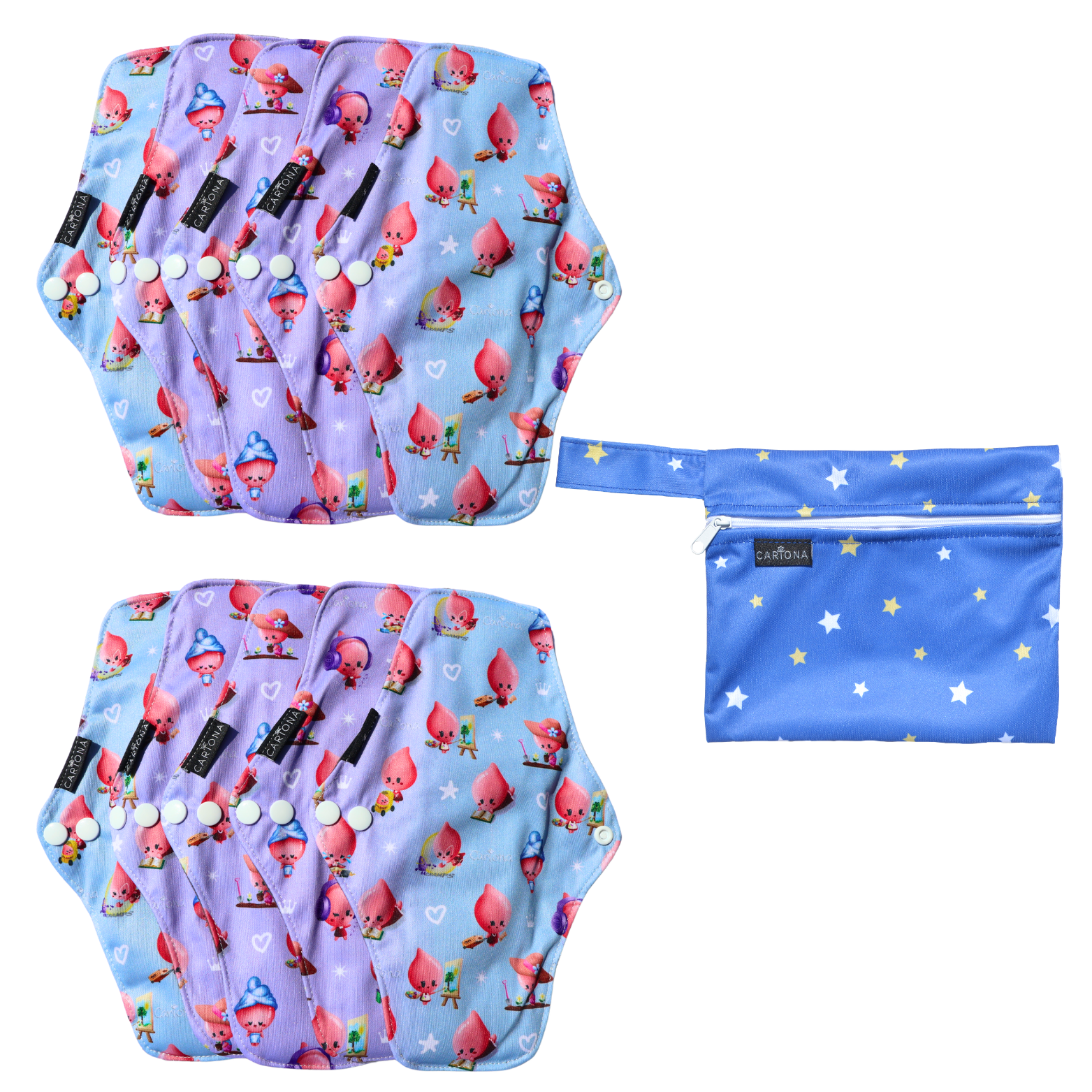 Limited Edition Reusable Pads: Ruby