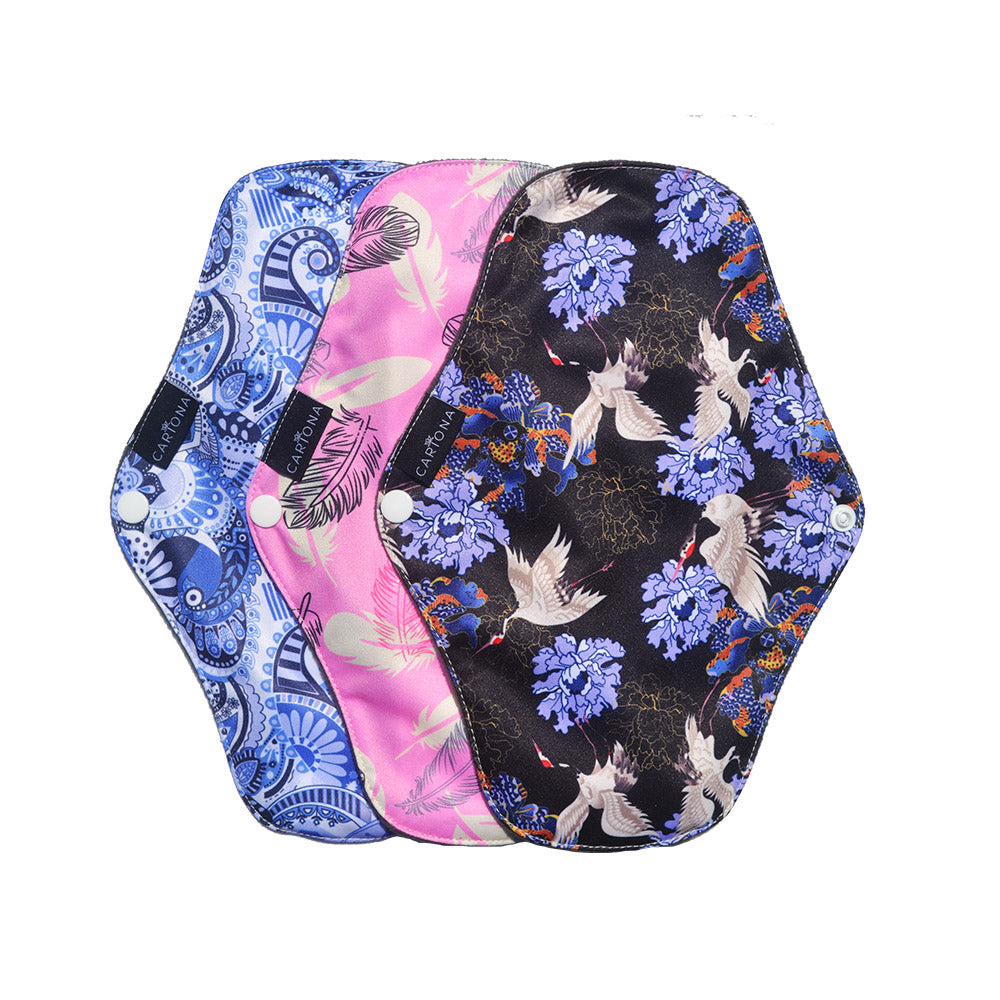 Eco Friendly And Super Absorbent Reusable Cloth Menstrual Pads Cariona